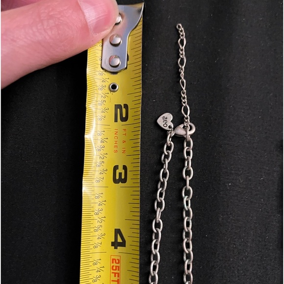 Set of 2 silver color necklaces American Eagle and Lucky🍀 Brand - Picture 8 of 16